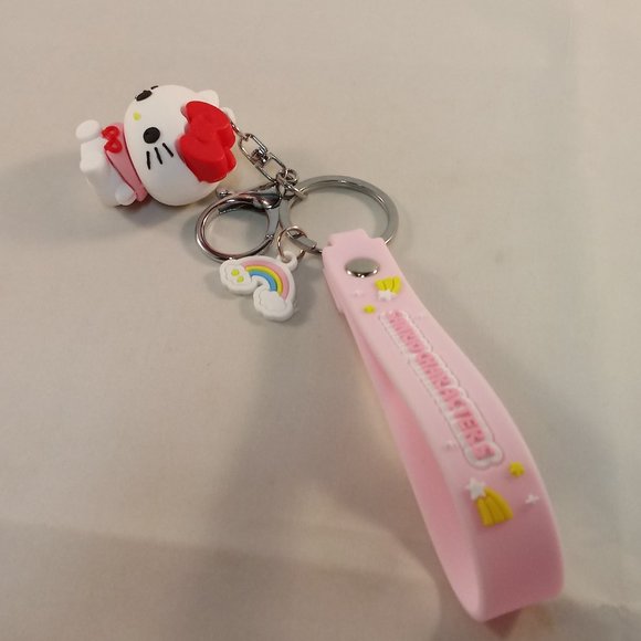 Hello Kitty Sanrio Key Chain Key Ring Charm Cute Figurine Keychain Party Gift - Picture 8 of 8